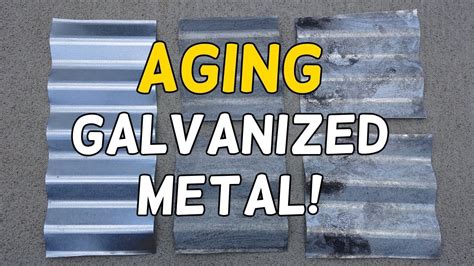 how to make sheet metal look old|how to age metal youtube.